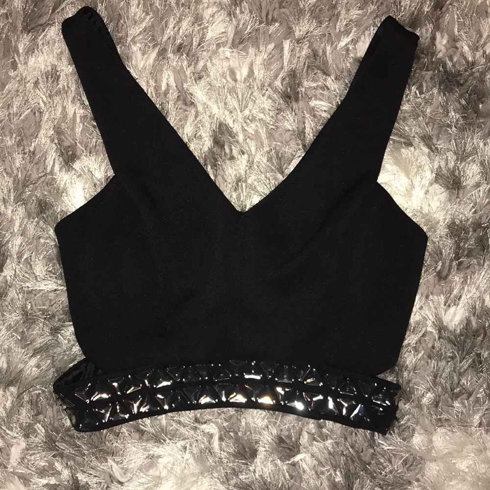 Black Express crop top